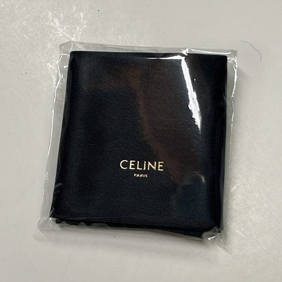 CELINE PARIS NWT NIB Black Flap Close Eyeglass Case w/ Sealed Microfiber Cloth - Picture 9 of 12